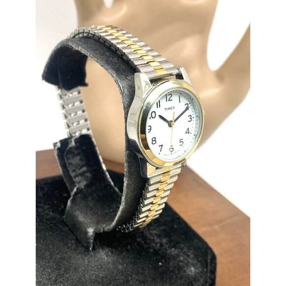 Timex Women's Watch T2N068 Quartz Indiglo White Dial Two Tone Stainless Steel - Picture 14 of 14